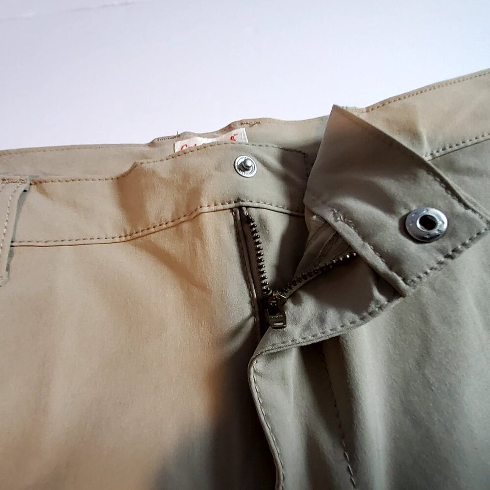 Cat & Jack Boys School Uniform Khaki Pants S 14 Husky Designed with belt loops - Picture 9 of 10